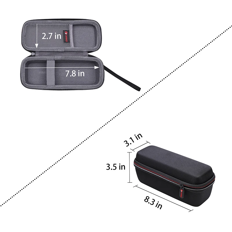 Tribit Bluetooth Speaker Hard EVA Case 8.3" x 3.1" x 3.5" 5 Tribit Bluetooth Speaker Hard EVA Case 8.3" x 3.1" x 3.5" - Image 5