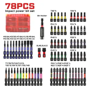 Impact Ultra Torque Screwdriver Bit Set for Professionals 14 S748a3cfe218742029df8993d47329821Y