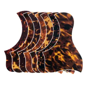 Bird-Shaped Acoustic Guitar Pickguard in Tortoise Print