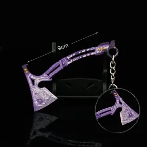 Purple Spike Mini Keychain for Collectors 9 S74c0afe680c643f1883d69ed9b0e2661M