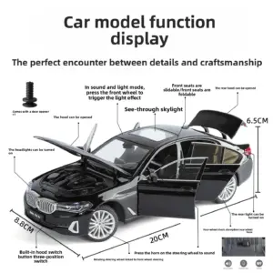 White BMW 530Li Limousine Model 1:24 Scale 10 S74cf37a1e8a1450d8899cea7426186adN