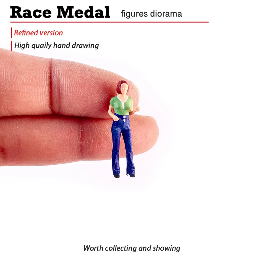 Set of 3 Fashionable Miniature Women Figures 5 Set of 3 Fashionable Miniature Women Figures - Image 5