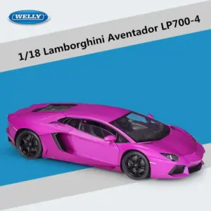 Blue Lamborghini Aventador LP700-4 Model 1:18 Scale 19 S7547a76378494770838b47f943593276D