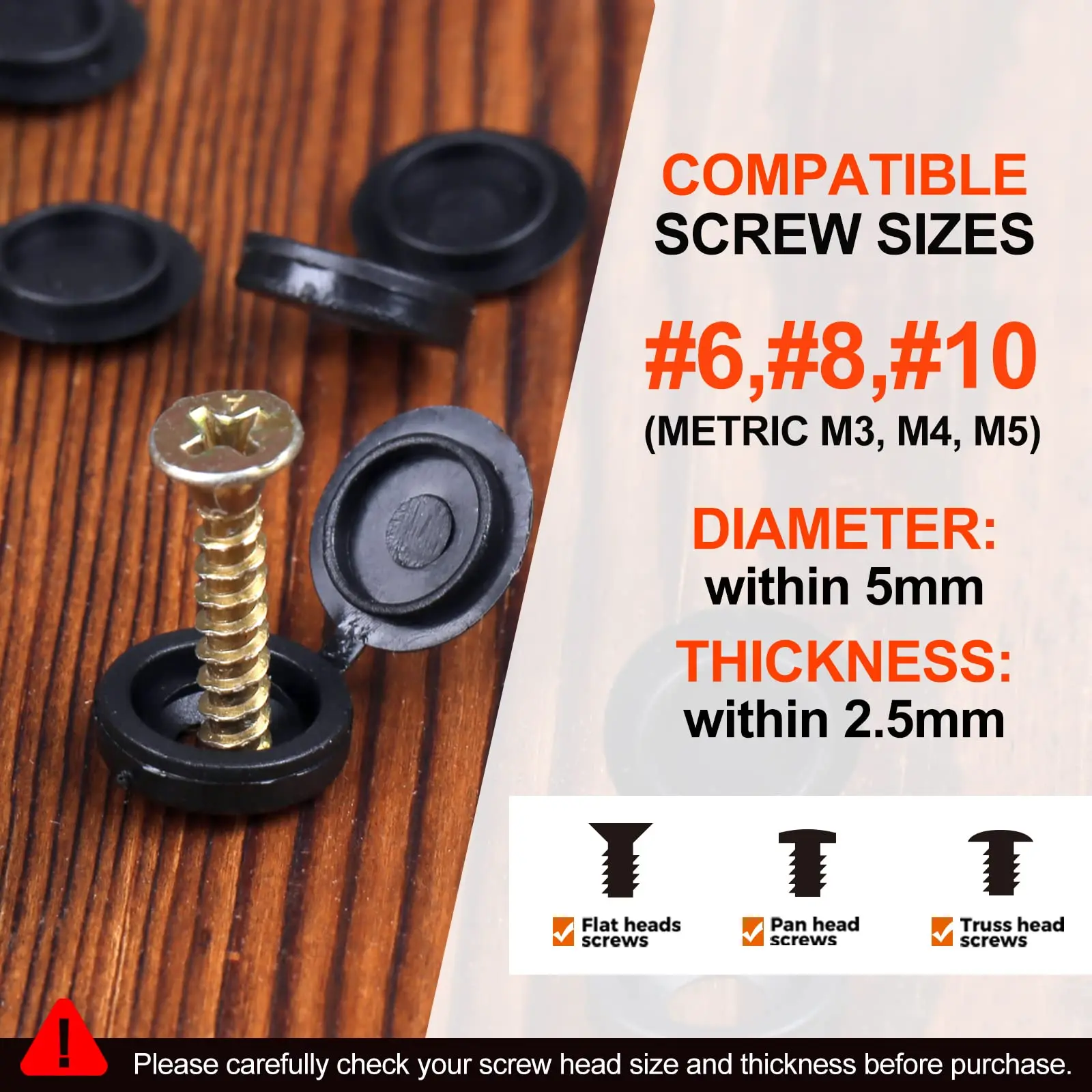 Plastic Screw Cover Set for Furniture 2 Plastic Screw Cover Set for Furniture - Image 2