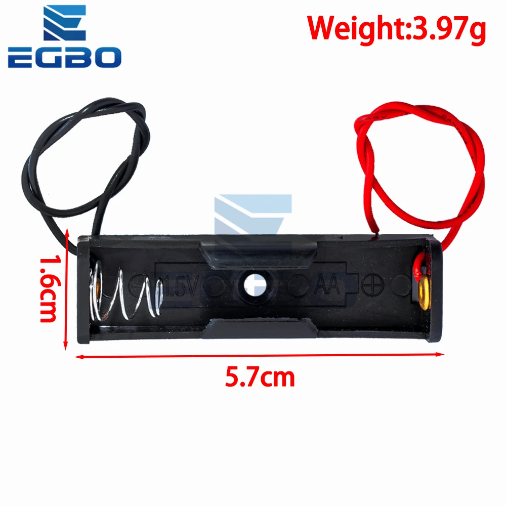 Black AA Battery Storage Case with Metal Springs 5 Black AA Battery Storage Case with Metal Springs - Image 5