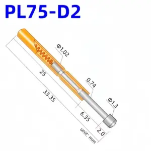 Nickel Spring Test Probes Set 100PCS PL75-D2 7 S75b4dfd094564ce9861682c0579f8345t