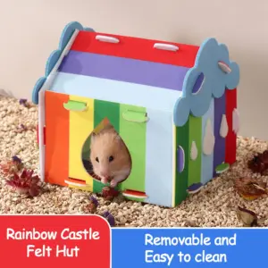Colorful Felt Pet Hideout for Small Animals 7 S75bd8abc6c8b4f2c89b40326d7746468Z