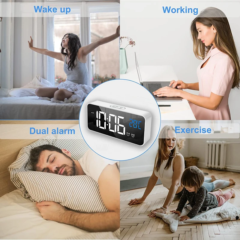 Digital Alarm Clock with 5.7-Inch LED Display 3 Digital Alarm Clock with 5.7-Inch LED Display - Image 3