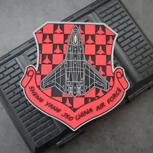 Shield-Shaped PVC Jet Patch 9.8x10 cm