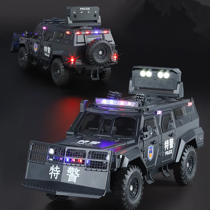 black armored tactical diecast model 1:24 scale 2 black armored tactical diecast model 1:24 scale - Image 2