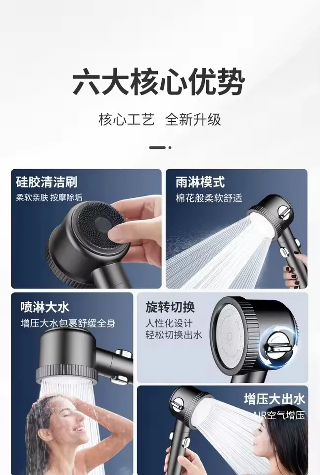 Modern Handheld Shower Head with Adjustable Modes 3 Modern Handheld Shower Head with Adjustable Modes - Image 3