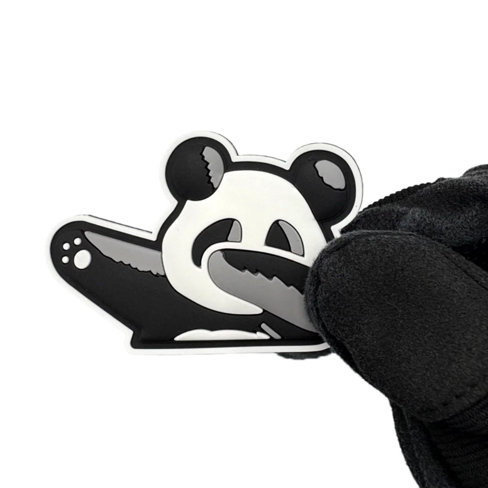 Playful Panda PVC Patch for DIY Customization 6 Playful Panda PVC Patch for DIY Customization - Image 6