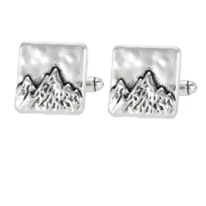 Men's Retro Mountain Cufflinks in Three Colors