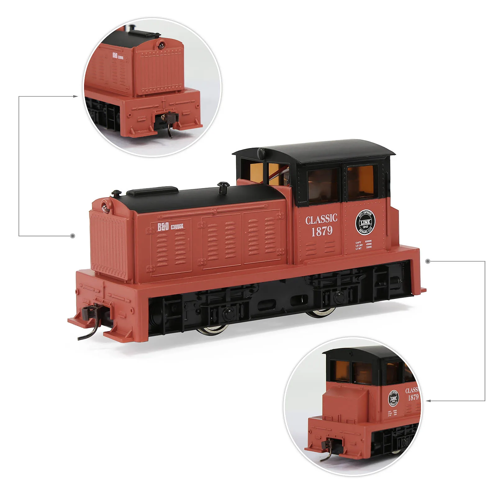 Evemodel HO Scale Vintage Freight Locomotive 5 Evemodel HO Scale Vintage Freight Locomotive - Image 5