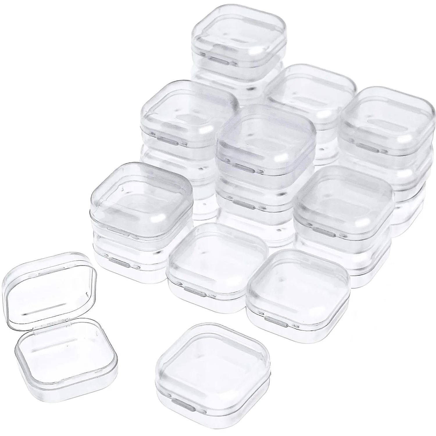 Transparent Jewelry Storage Boxes Set of 6-24 8 Transparent Jewelry Storage Boxes Set of 6-24 - Image 8