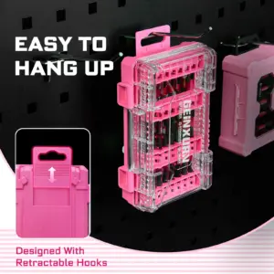 Pink Transparent Impact Screwdriver Bits Set 12 S76b2ed91376241e4bb84079fa8509e1eS