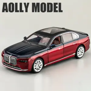 Red BMW I7 G70 Die-Cast Model Car 1:24 Scale 12 S76be77ed77ff4efea154e8f1d07362ddU