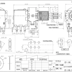 Push-Push Guitar Potentiometer with Switch 14 S76bfc895c9de44bea9f508ad93efd4065