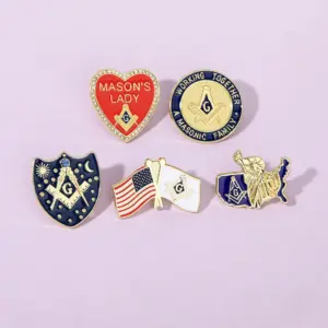 Masonic Badge Alloy with Patriotic Symbols 15 S76f8e6a450bb4841be6a79ad47abeda2V