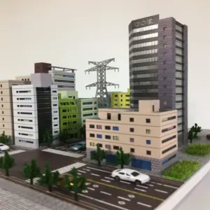 1:300 Scale City Building Diorama Model