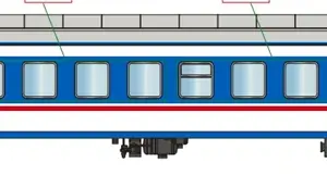 HO Scale Passenger Train Carriage 25G Type Model 16 S77412b56cd6c4c31a3273f38d6617fa1L