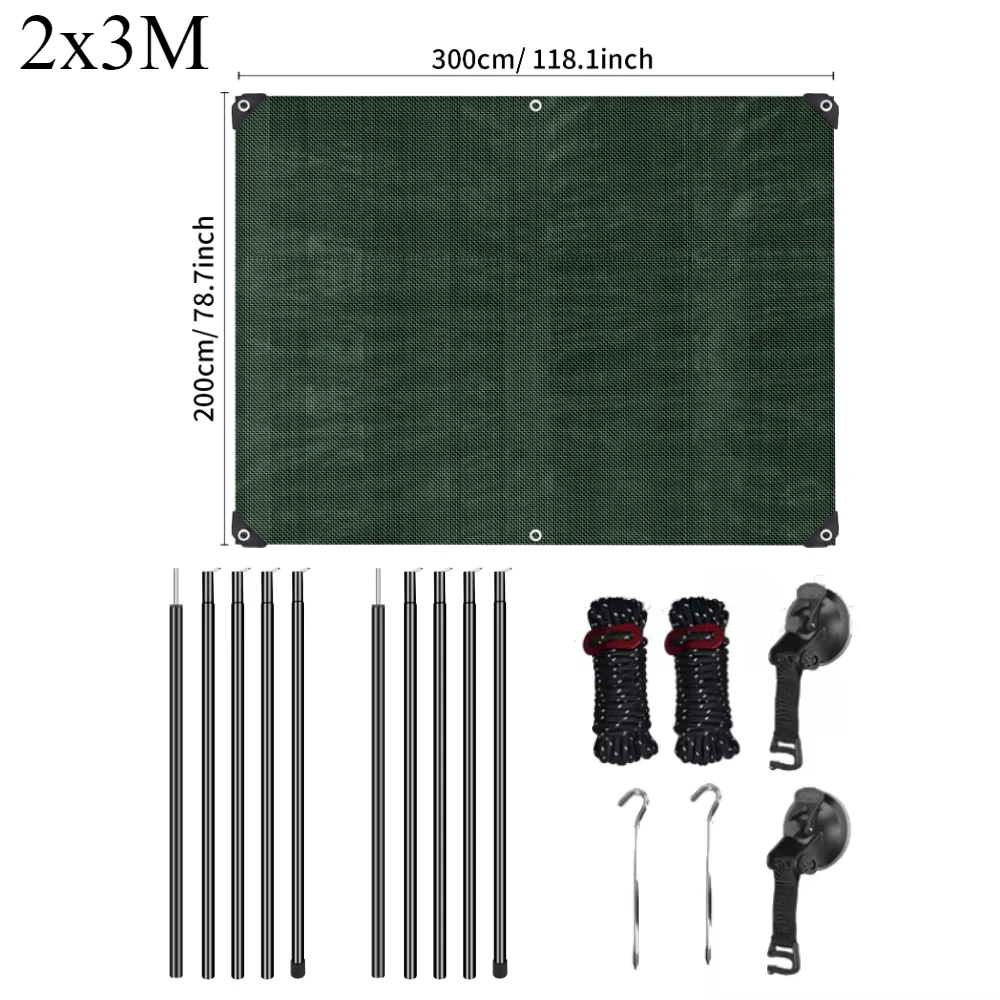 Durable Waterproof Car Side Awning 2x3m–4x5m 9 Durable Waterproof Car Side Awning 2x3m–4x5m - Image 9