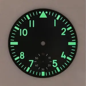 Luminous Green Watch Dial for ETA6498