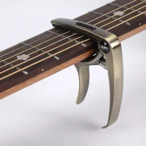Metal Guitar Capo for Electric & Acoustic Guitars 15 S77a3b66e8c0944469275f3b363196f35Y