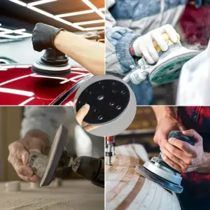 6-Inch White Sanding Pad for Polishing 10 S77be8ff20aa74275b1b5e5d8d6ce8921b