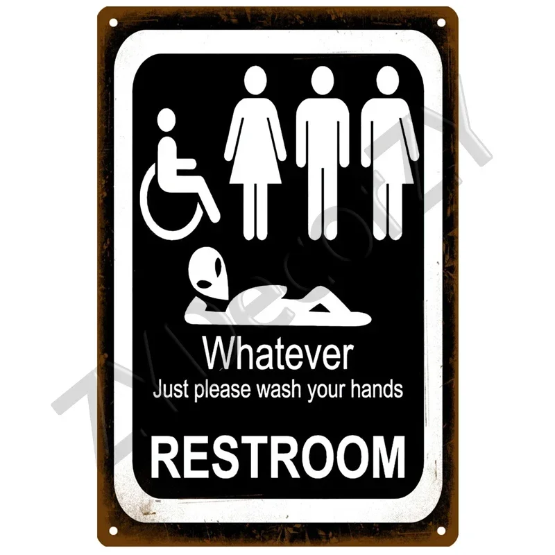 Vintage WC Toilet Metal Sign Poster 20x30cm 4 Vintage WC Toilet Metal Sign Poster 20x30cm - Image 4