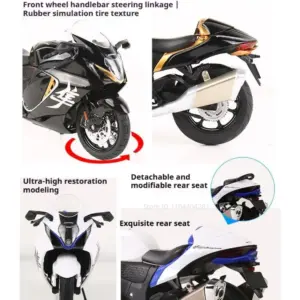 Suzuki Hayabusa GSX1000R 1:12 Scale Model 13 S77cf558d8fe5438dac87ab2773717aeem