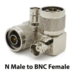N to BNC 90° RF Adapter Set (3-Pack) 10 S77de45d1e2c247f498fd5107e8daafd2E