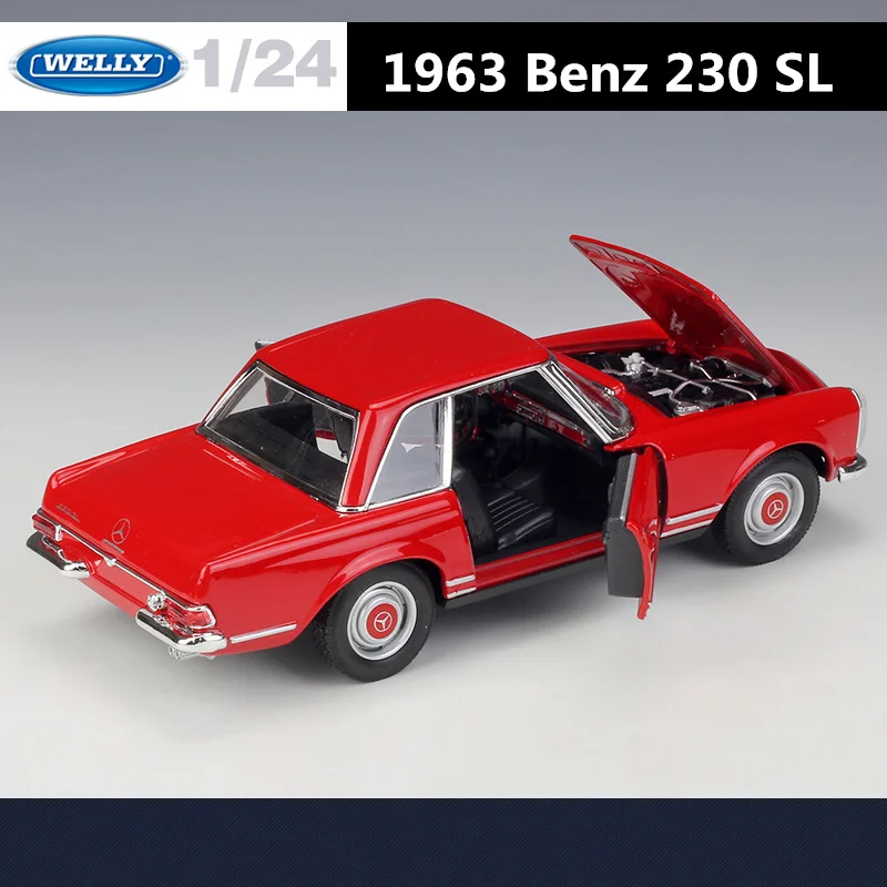 Mercedes-Benz 230SL 1:24 Diecast Model 5 Mercedes-Benz 230SL 1:24 Diecast Model - Image 5