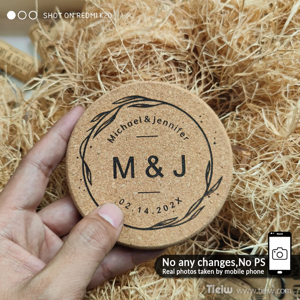 Personalized Eco Cork Coasters Set of 30 5 Personalized Eco Cork Coasters Set of 30 - Image 5