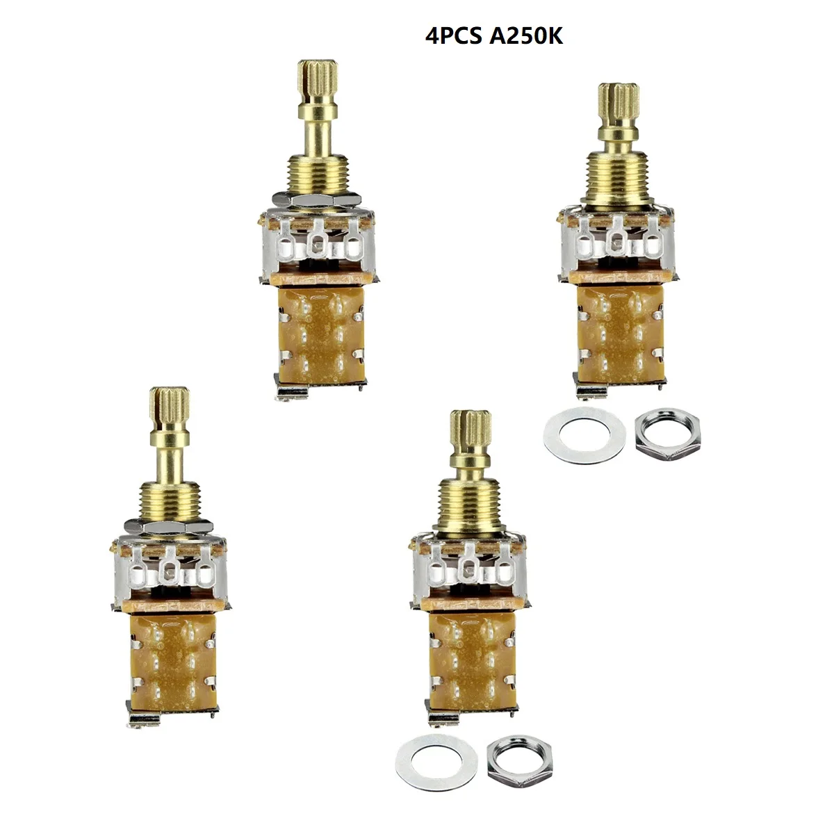 Durable Push-Push Guitar Potentiometers Set 9 Durable Push-Push Guitar Potentiometers Set - Image 9