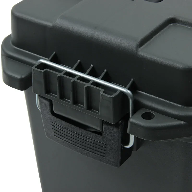 High-Strength Plastic Ammo Box in Black 5 High-Strength Plastic Ammo Box in Black - Image 5