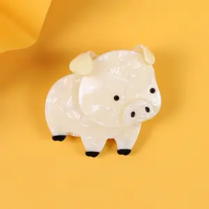 Cute Acrylic Pig Brooch for Accessories 7 S782973d9c0f547f6b02cc3b423252e12T