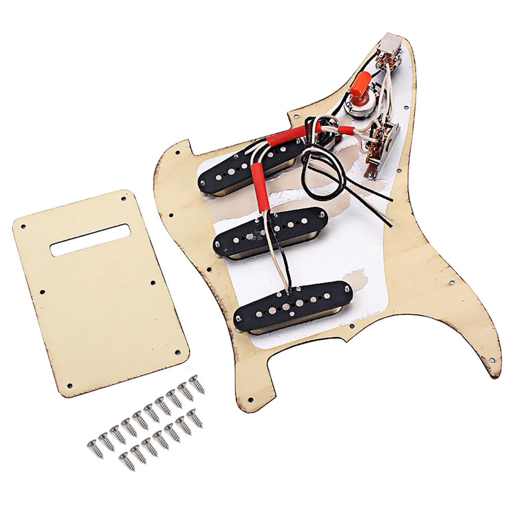 Strat SSS Prewired Rosewood Pickguard Kit 2 Strat SSS Prewired Rosewood Pickguard Kit - Image 2