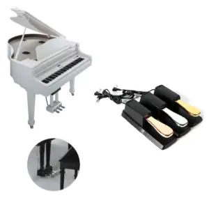 Elegant Metallic Finish Sustain Pedal for Digital Piano 9 S78779b9299444506903b7708f409f2f0w
