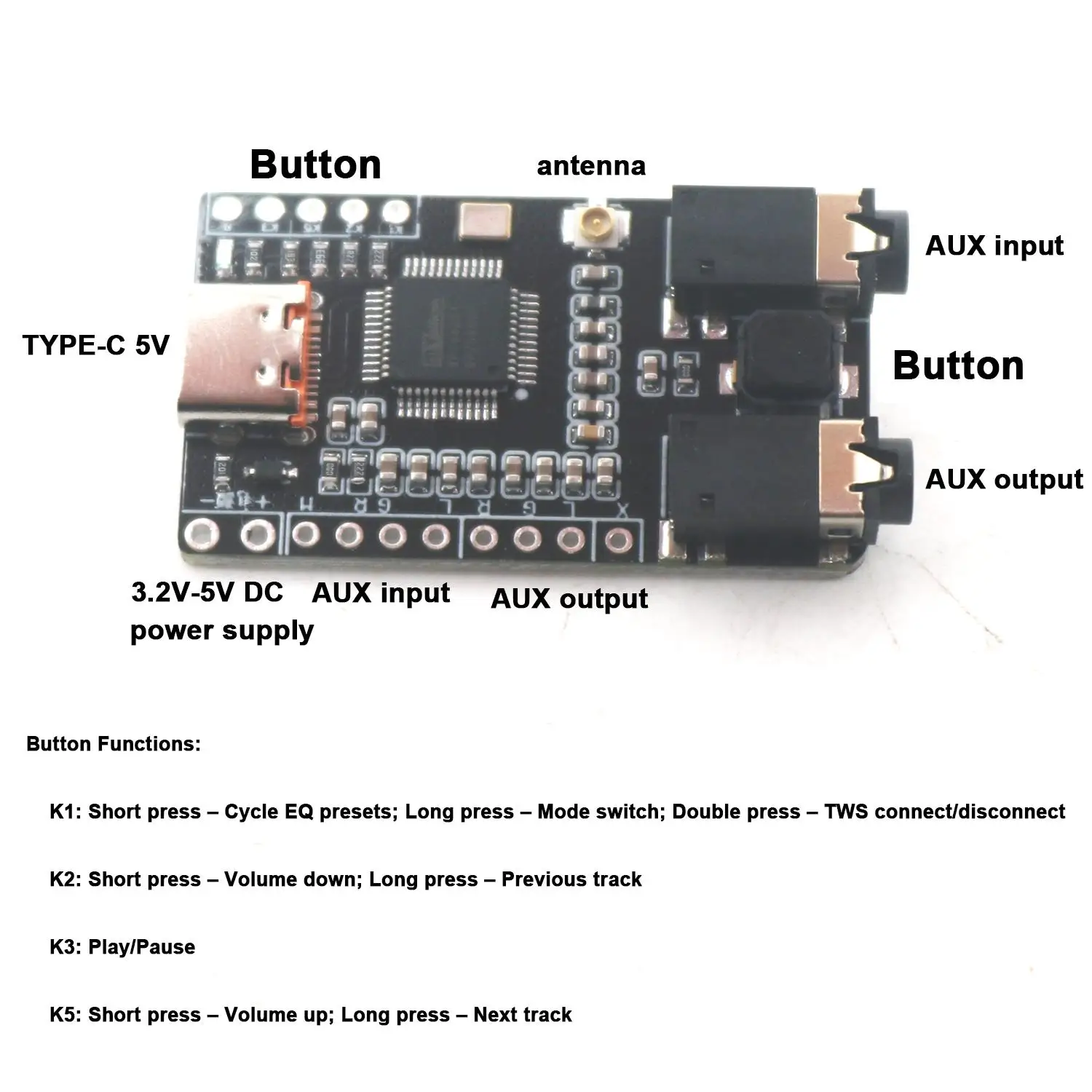 BP1048B1 Compact DSP Audio Module with Bluetooth 5.3 3 BP1048B1 Compact DSP Audio Module with Bluetooth 5.3 - Image 3