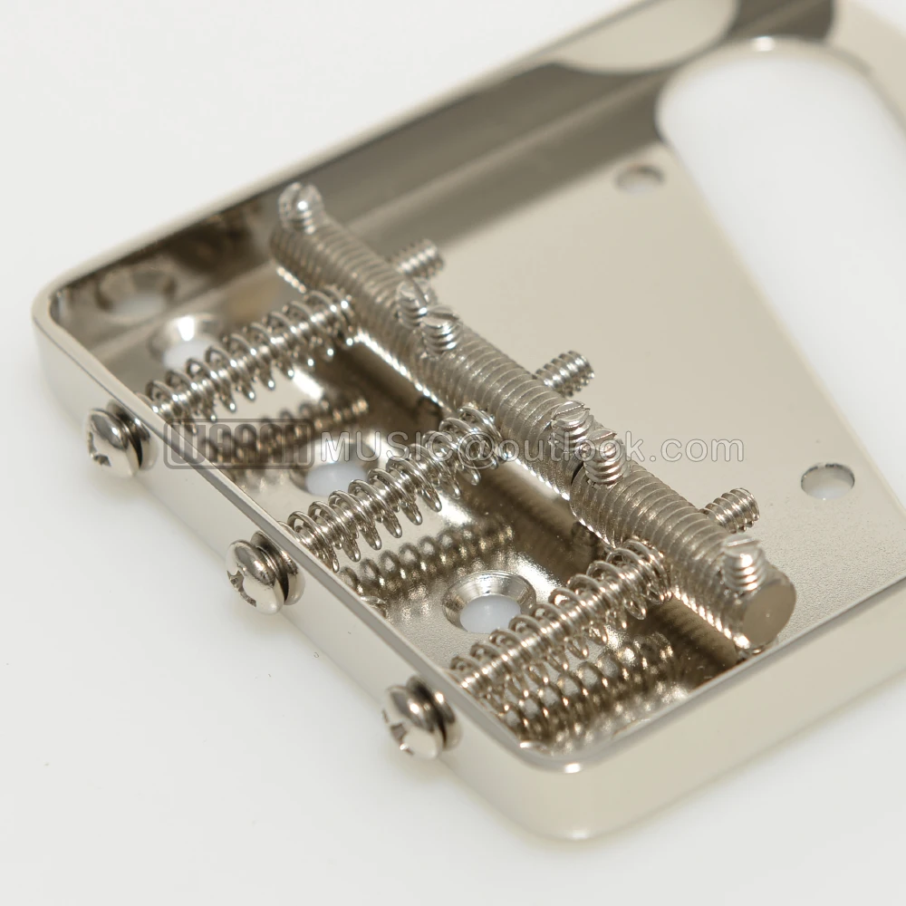 Nickel-Plated TL Guitar Bridge for Electric Guitars 3 Nickel-Plated TL Guitar Bridge for Electric Guitars - Image 3