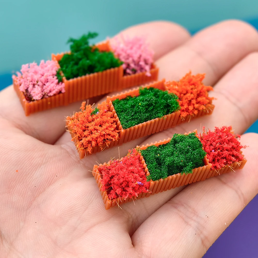 Vibrant Miniature Flower Bed Set for Dioramas 5 Vibrant Miniature Flower Bed Set for Dioramas - Image 5