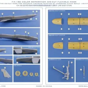 Galaxy D48111 F/A-18D Mask for Model 8 S78a7d5071adb433bb448bdb793537927P
