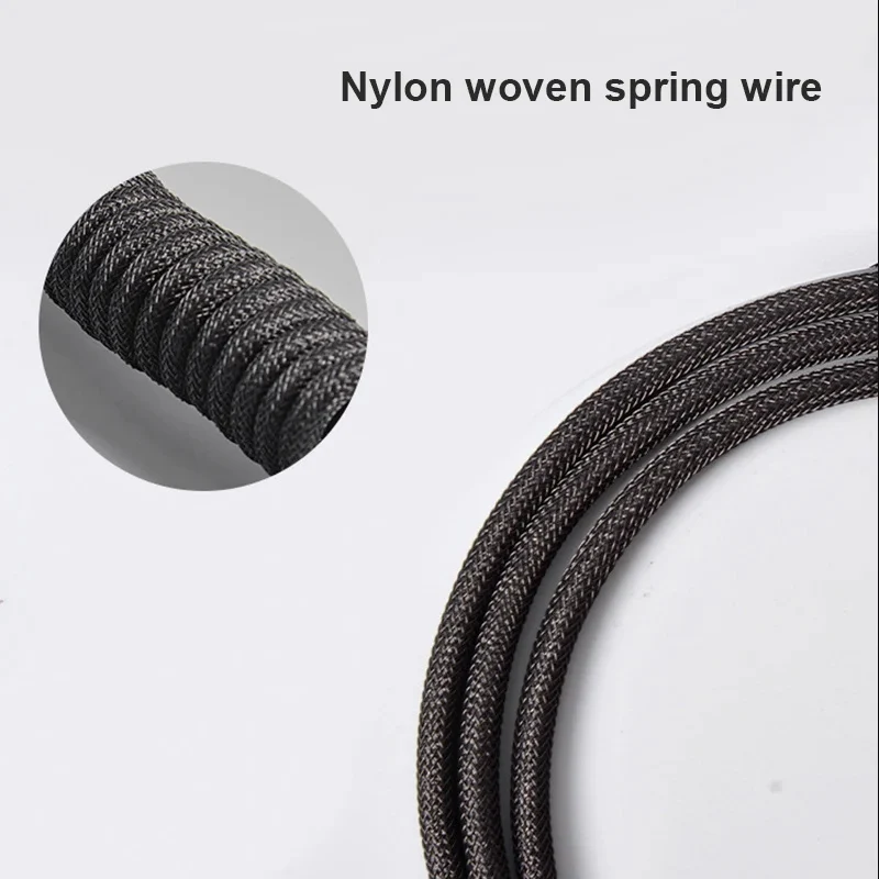 Coiled USB-C & USB Cable for Mechanical Keyboards 6 Coiled USB-C & USB Cable for Mechanical Keyboards - Image 6