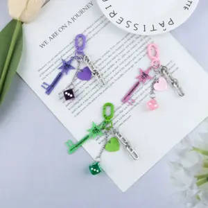 Colorful Zinc Alloy Keychains for Bags and Keys 11 S78c4c0df6133474cb36cc6485692a76dT