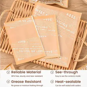 Heat-Sealable Kraft Baking Bags, 3 Sizes 9 S78e3563b12c748cb96c7c87be58584daS