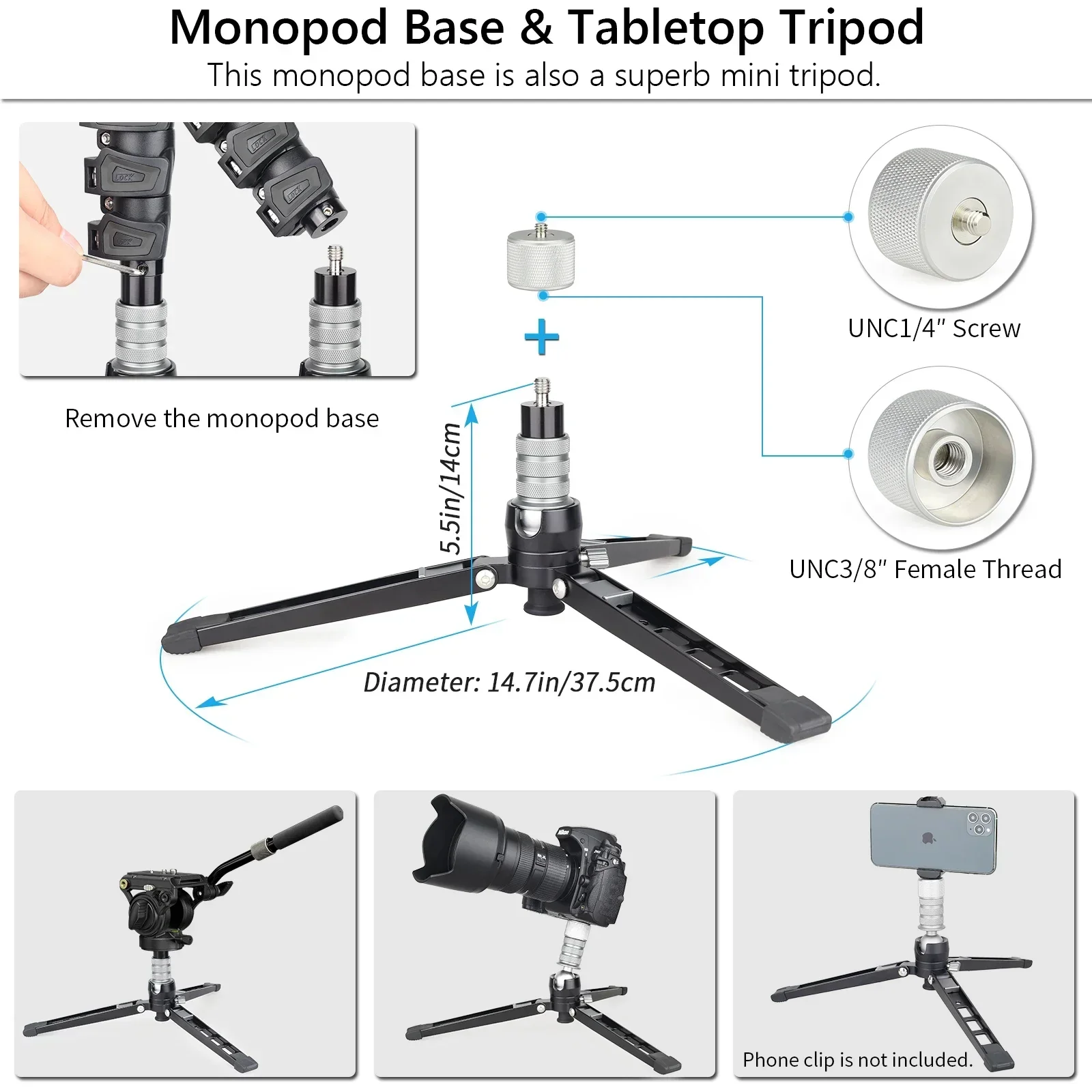 Professional DSLR Monopod with Fluid Head 5 Professional DSLR Monopod with Fluid Head - Image 5