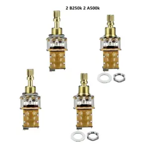 Durable Push-Push Guitar Potentiometers Set 16 S790a0972aebf42969a7ca42dedc65383z