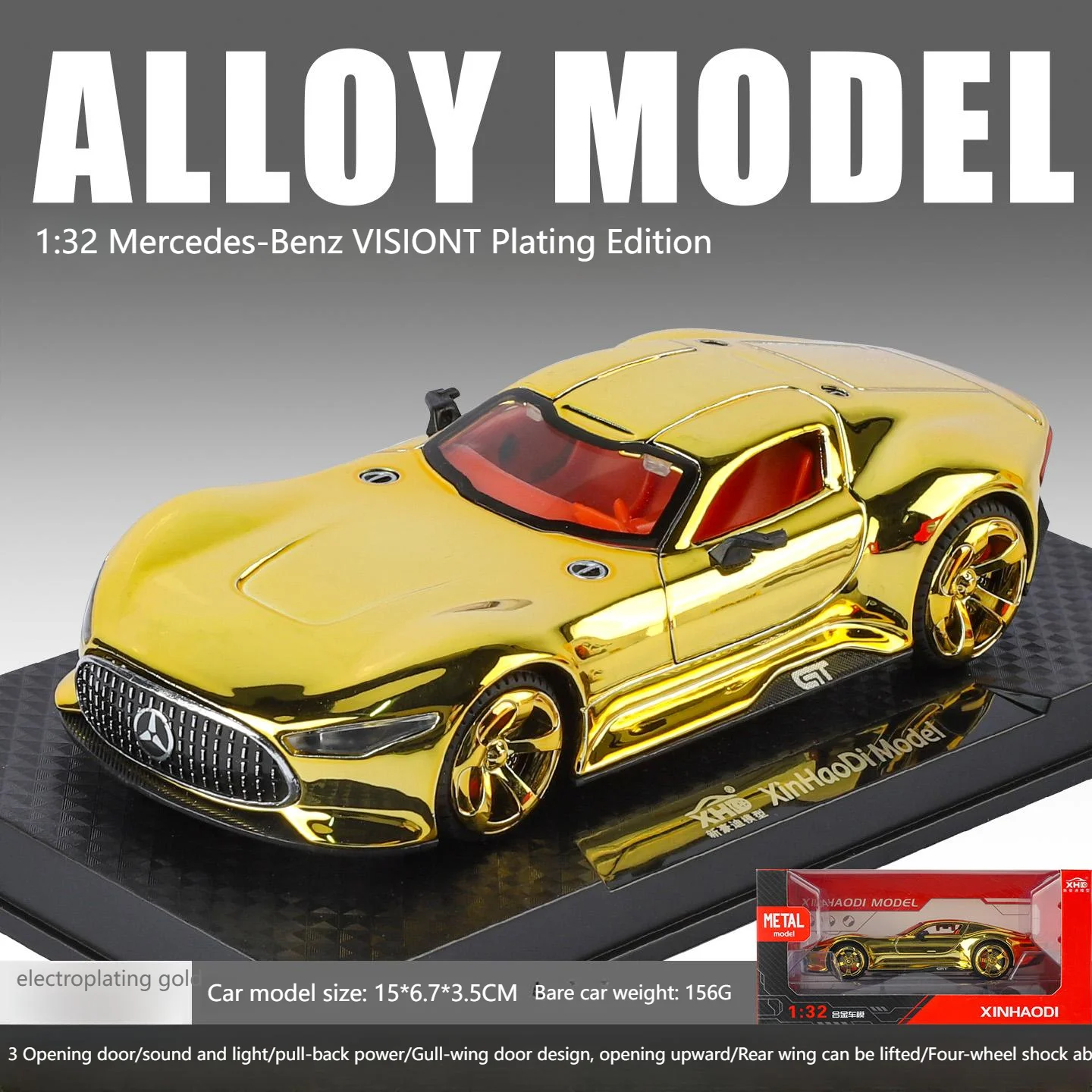 Mercedes-Benz VISION GT 1:32 Diecast Model Car 8 Mercedes-Benz VISION GT 1:32 Diecast Model Car - Image 8