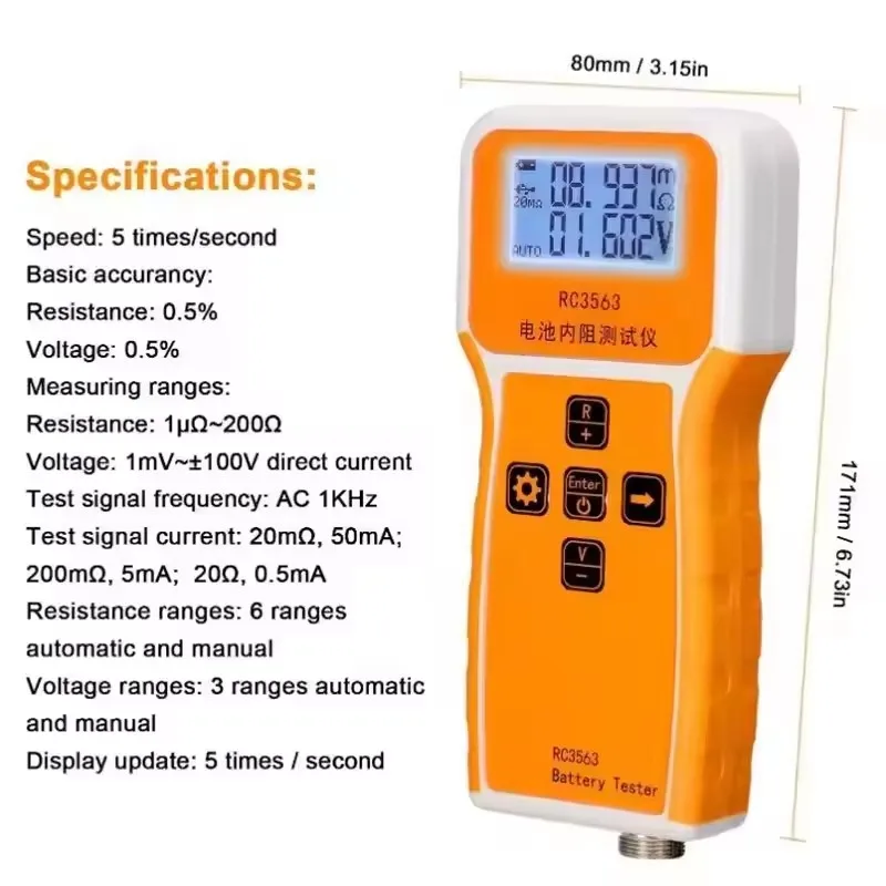 Portable Voltage and Resistance Tester RC3563 3 Portable Voltage and Resistance Tester RC3563 - Image 3